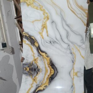 3D Marble sheets grey gold