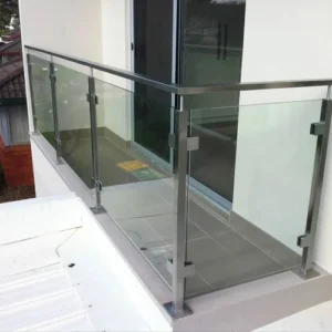 BALCONY GLASS STEEL RAIL